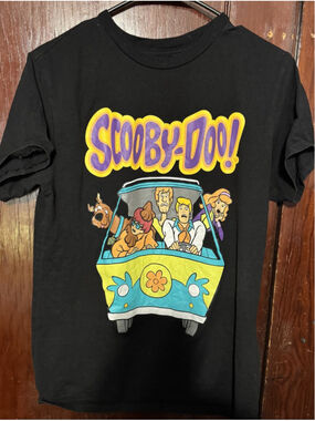 Scooby Doo Mystery Inc Logo T-Shirt Men Sz M Black
